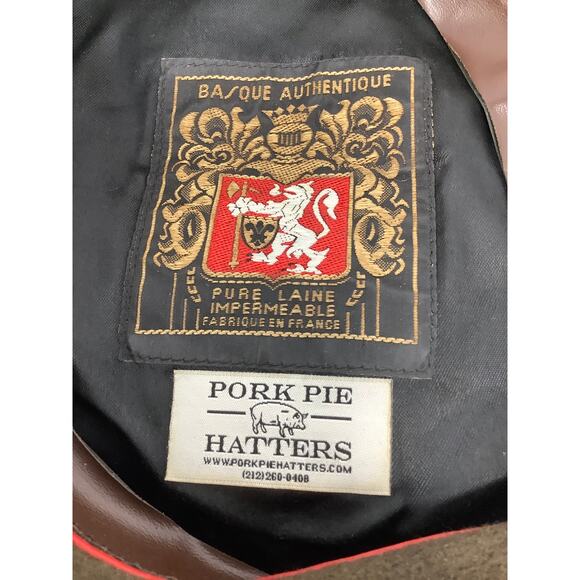 Pork Pie Hatters Women's Brown Beret Hat Pure Wool Vintage Classic G26-8 - Picture 4 of 7